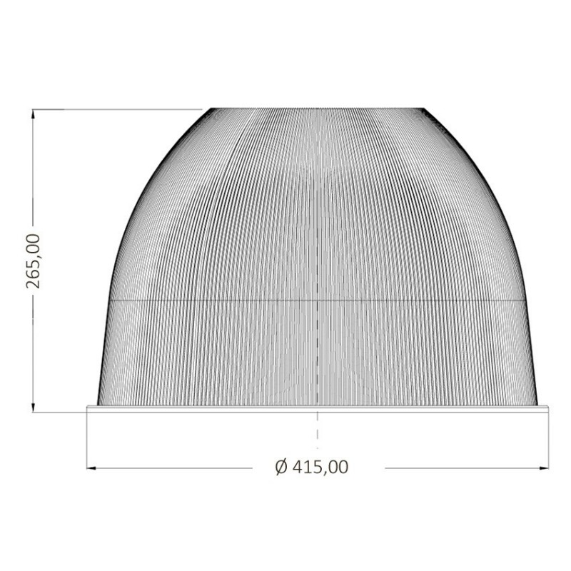 Réflecteur 70° pour cloche UFO LED en PC Réflecteur 70° pour cloche UFO LED en PC