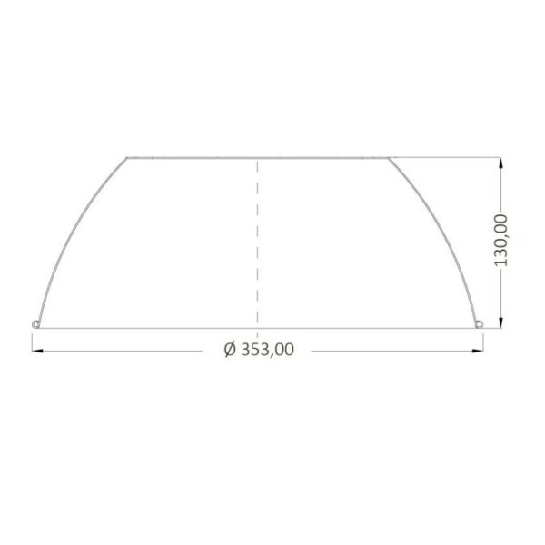 Réflecteur 90° pour cloche UFO LED en Aluminium