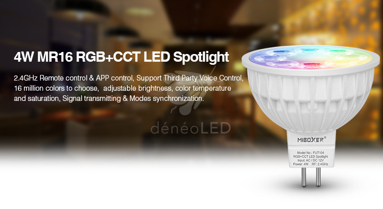 Ampoule MR16 4W RGB-CCT info