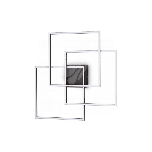 Plafonnier Frame carré Noir