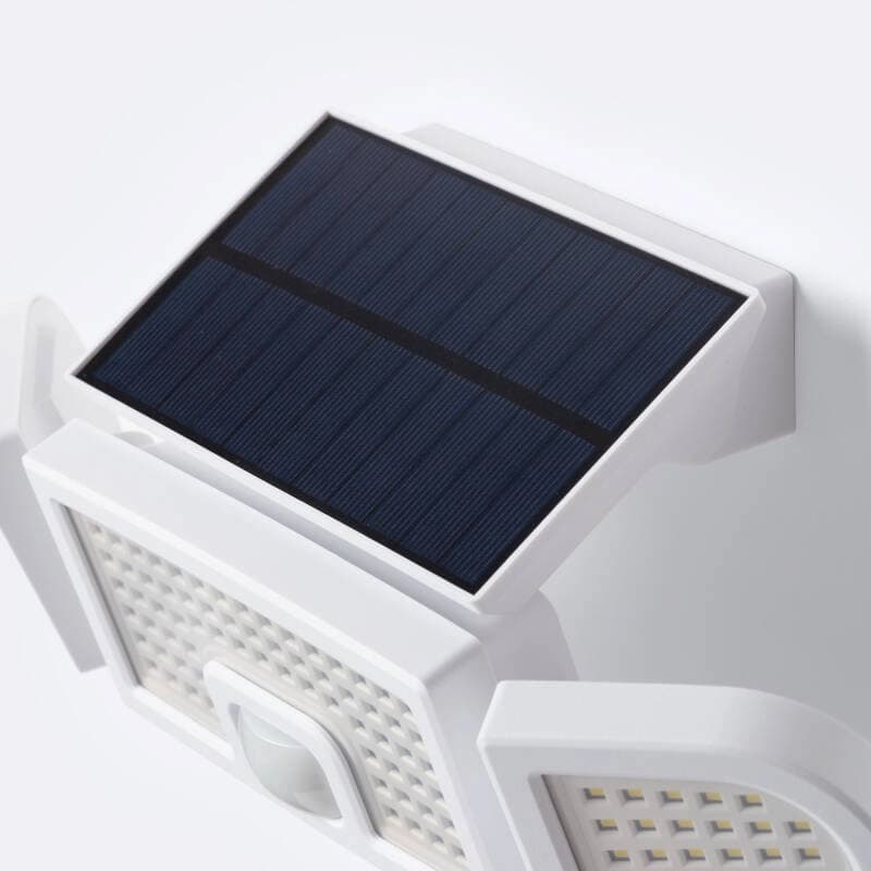 Projecteur LED Solaire 7W + détecteur PIR:Crépusculaire-3-blanc