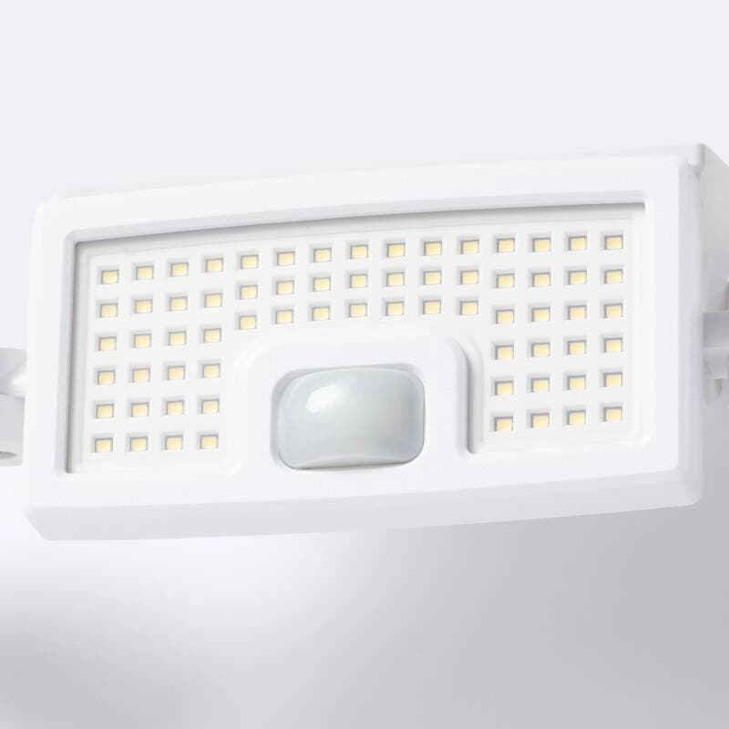 Projecteur LED Solaire 7W + détecteur PIR:Crépusculaire-4-blanc